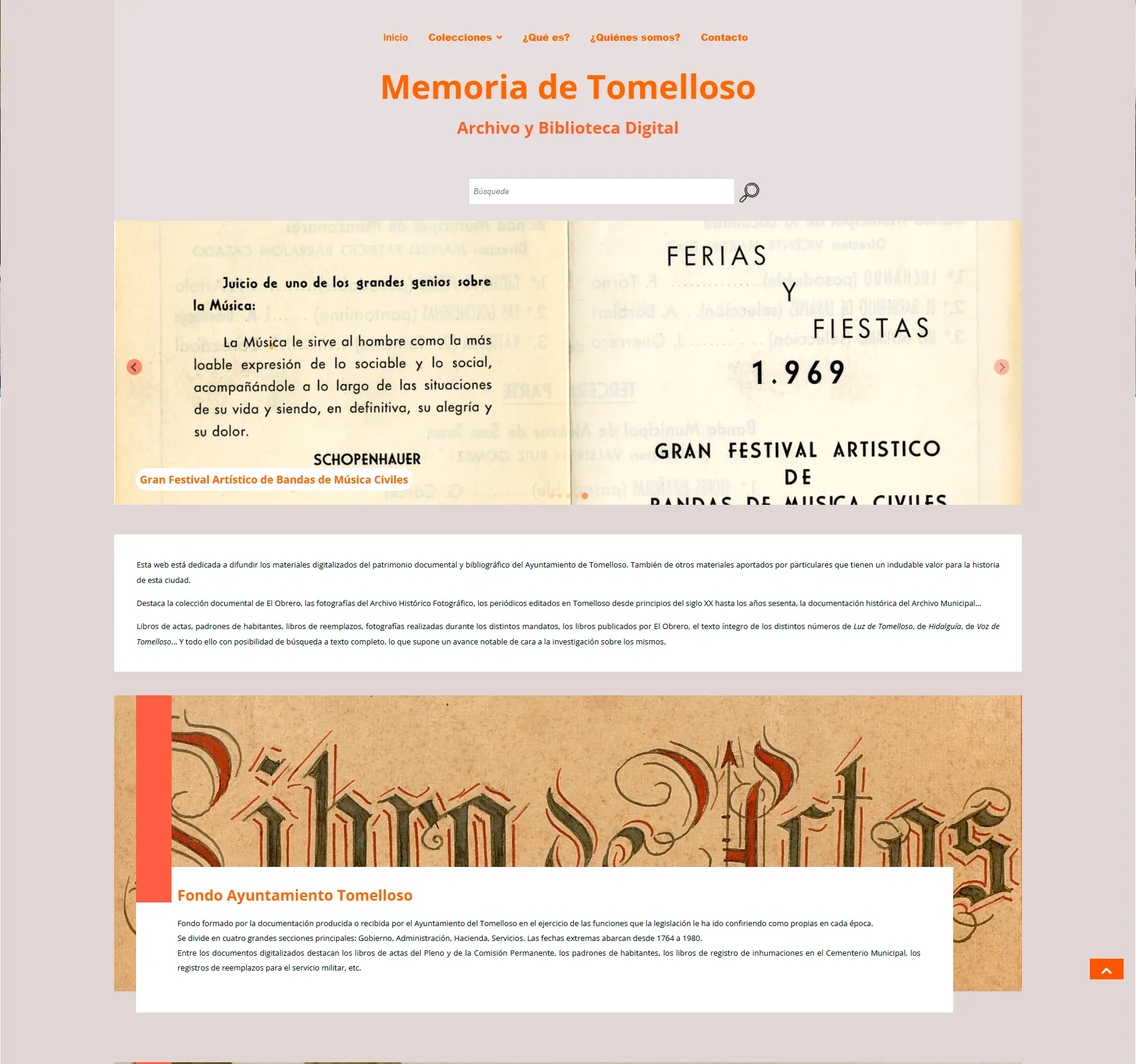 Proyecto Memoria de Tomelloso Proyecto Memoria de Tomelloso
